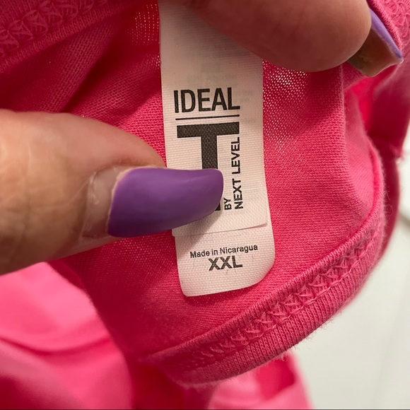 Next Level Apparel Pink Maternity Graphic Tank Top Size XXL - Picture 3 of 7